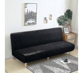 Sofá cama grande sin brazos Funda de sofá Cubierta de sofá sin reposabrazos Estiramiento plegable Futón Cubierta elástica a prueba de polvo extraíb...