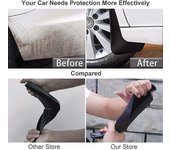 4 piezas de guardabarros de goma para automóvil para BMW X1 F48 2016-2020, protector de guardabarros de neumático personalizado, protectores de sal...