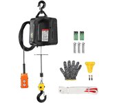 Succebuy Cabrestante de polipasto eléctrico 2 en 1, capacidad de elevación de 1100 libras, 13 pies/min con control remoto con cable, para garaje, a...