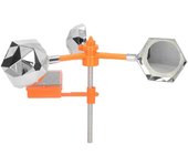 Repelente de pájaros solar con luz intermitente giratoria de 360 grados para granja