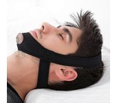 Ajustable Anti Ronquido Chin Correa Cinturón Sleeping Stop Snoring Head Strap Jaw Brace Negro