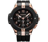 MEGIR Relojes Deportivos Hombre Correa de Silicona Reloj de Cuarzo Militar Reloj Cronógrafo Hombre de Lujo Casual Moda Relojes de Pulsera Impermeab...