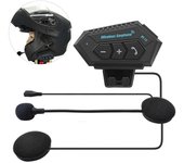 Casco de motocicleta Bluetooth Headset Casco Intercomunicador de intercomunicador Negro