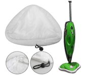 6 piezas de uso doméstico H2o Steam Mop Cleaner Pads Reemplazo de trapo de limpieza de paño lavable de microfibra -q
