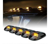 5 piezas de luces de marcha de marcador de techo de cabina LED ámbar para Ford Jeep Dodge Truck SUV-Yvan