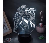 Lol Juego Figura El Monje Ciego Lee Sin Lámpara 3D Led Rgb Neón Noche Luces Regalo Amigo Habitación Mesa Colorida Decoración League Of Legends Base...