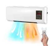 Calentador portátil y aire acondicionado Combo Escritorio montado en la pared 2 en 1 Calentador eléctrico Aire acondicionado para el dormitorio del...