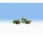 Tractor de dos ruedas Noch N16750 con figura HO 1:87 (compatible con calibre OO) Trabajadores y comerciantes pintados de plástico [OO] Maqueta a es...