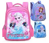Niños Mochila Niño Mochila Escolar para Niños Pequeños 3d Frozen Sophia Reducción de la Carga Antisísmica Azul cielo s