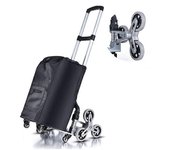 Escalador Carrito más grande Dolly, negro Supermercado Compras Carrito plegable Condominio Apartamento estilo 11