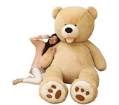 Redkid 100-260cm América Oso de peluche gigante Juguetes de peluche Oso de peluche suave Abrigo de piel exterior Popular de cumpleaños y San Valent...