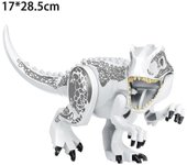 Figuras de dinosaurios, Bloques de T-Rex Indominus, Bloque de dinosaurio grande, Fiesta de cumpleaños para niños Blanco Tyrannosaurus rex