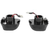 Luces de matrícula LED para coche Luz trasera Luz trasera impermeable para Navara D40 Frontier 2007-2016 Negro