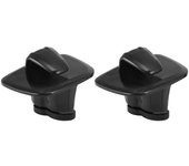 2 piezas de coche negro ABS interior ganchos de techo adorno de percha de ropa para v90 s90 XC40 XC60 XC90 2015-2020