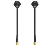 2PCS 5.8GHz Antena FPV SMA 2.4dBi LHCP / RHCP Antena 100MM/150MM para FPV Racing Drone Accesorios Parte B Negro