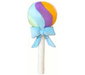 Almohada de bola de piruleta arcoíris juguete de peluche haws confitado muñeca de trapo niños muñeca durmiente regalo azul
