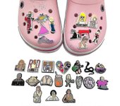 29pcs Taylor Singer Series Zapatos Charms Para Zueco Sandalias Decoración Playa Fiesta Zapatos Accesorios Regalos Guanguan