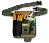 Bolsa de cinturón para herramientas de jardinería Riñonera ajustable para carpinteros, jardineros, constructores y ebanistas