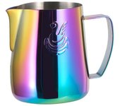Taza espumosa de leche de acero inoxidable de 400 ml Jarra de café Fabricante de crema Barista Artesanía Espresso Latte Art Jarra para el hogar, A ...