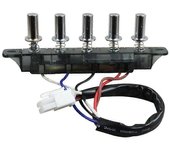 Campana extractora Botón de interruptor de 5 botones Accesorios universales Interruptor Tablero de control Controlador de panel-hao e20241122558 Co...