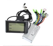 24V-48V SW900 Pantalla LCD Pantalla grande Controlador de medidor para bicicleta eléctrica E-Bike Pantalla de control de velocidad Bicicleta Yalo B...