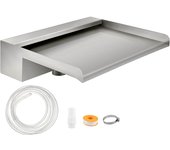 Vevor Waterfall Blade Waterfall Spillway 300mm Fuente en cascada de acero inoxidable