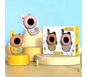3km Niños Walkie Talkies Lindo Animal 2pcs Portátil Niños Transceptor Juguetes educativos interactivos al aire libre para niñas Niños Regalos Abeja