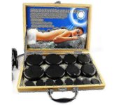 Caja de calefacción de roca de piedra caliente Masaje Calentador de caja calentador de piedra Eu Plug