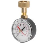 Manómetro de presión de agua de 0 a 200 psi Manómetro de prueba de presión de agua universal con rosca de manguera hembra de 3/4 para reemplazo Com...