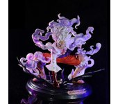 One Piece Luffy Gear 5 Figuras de anime Nika Sun God Pvc Acción Figura Modelo Muñeca Rojo