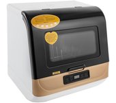 800W 220V Mini lavavajillas Lavavajillas de encimera Oro