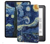 Phwj Estuche apto para Kindle de 10ª generación - (Noche estrellada)Estuche delgado y ligero con suspensión y activación automáticas para la pantal...