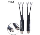 2pcs adaptador de transformador uhf / vhf / fm / tv f Cable 75-300 Ohm Balun Antena Matching