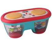 Juguete de tambor musical para bebés con luces y sonidos giratorios, proyector de tambor de luz nocturna de cambio de color con música para niños R...