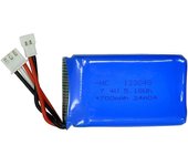 QF009 SU35 Fighter Versión sin escobillas RC Accesorios de repuestos para aviones Batería LiPo de 7,4 V y 700 mAh 3 piezas