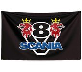 Tib 3x5ft Scanias Racing Car Flag para la decoración E 90 x 150cm