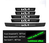 Pegatinas luminosas para coche Umbral de puerta Anti arañazos Tira protectora para Kia Rio Stinger K2 K3 Kx5 Sportage Ceed Sorento Stonic - Interio...