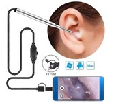 Mini cámara de endoscopio médico de 3.9MM Cámara de inspección de endoscopio USB a prueba de agua para OTG teléfono Android PC Oído nariz boroscopi...