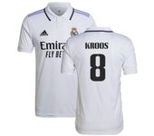 Adidas Camiseta de local del Real Madrid 2022-2023 (KROOS 8) Blanco XXXL 48-50 inch Chest