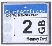 Tarjeta de memoria flash compacta profesional de 2 GB para cámara, máquina publicitaria, automóvil de computadora industrial WhiteBlue