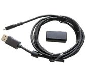 Trenzado Cable de ratón USB Adaptador de ratón de cable de carga negro para Logitech G502