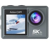 Cámara de acción 5K 30FPS con control remoto Wifi Cámara de estabilización de imagen electrónica para deportes de buceo al aire libre Gris negro