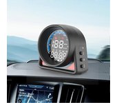 Altímetro de instrumentos a bordo GPS universal HUD Head Up Display Pantalla de 2,4 pulgadas 5-24 V Accesorios automáticos alimentados por USB