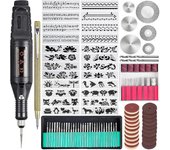 Tinor Kit de herramientas de grabado de 108 piezas, bolígrafo grabador multifuncional con cable, herramienta rotativa de bricolaje para joyería, vi...