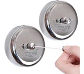 2 piezas tendedero retráctil 304 acero inoxidable duradero con cuerda ajustable de servicio pesado Línea de ropa de ducha para exteriores e interiores