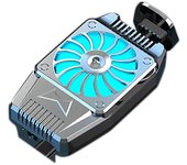 Enfriador de teléfono móvil Enfriador de juegos móviles para y Android Ventilador de enfriamiento de teléfono móvil recargable plateado Plata