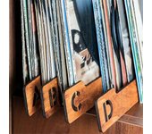 Divisores de discos de vinilo,26 divisores alfabéticos de almacenamiento de discos de vinilo de la A a la Z B