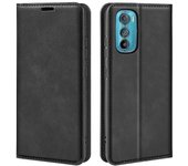 Para Motorola Edge 30 5G Skin Touch Feeling Folio Flip Case Soporte para teléfono inteligente Billetera Cubierta protectora