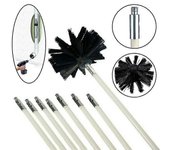 Barsinfi pol Kit limpiador de chimeneas que incluye varilla y cepillo