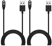 Cable de cargador magnético de 2 piezas, para Aeropex AS800, OpenRun Pro, OpenRun, OpenComm Auricular de conducción ósea negro